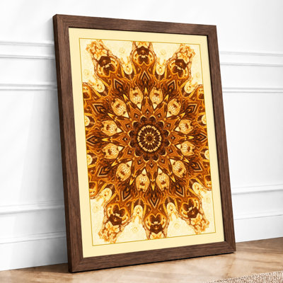Radiant Mandala Boho - Framed Print