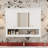Wall-Mounted Bathroom Cabinet With Mirror And Open Shelf, Ideal For Space-Saving Storage And Elegant Design