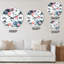 Horloge murale rose-578974175