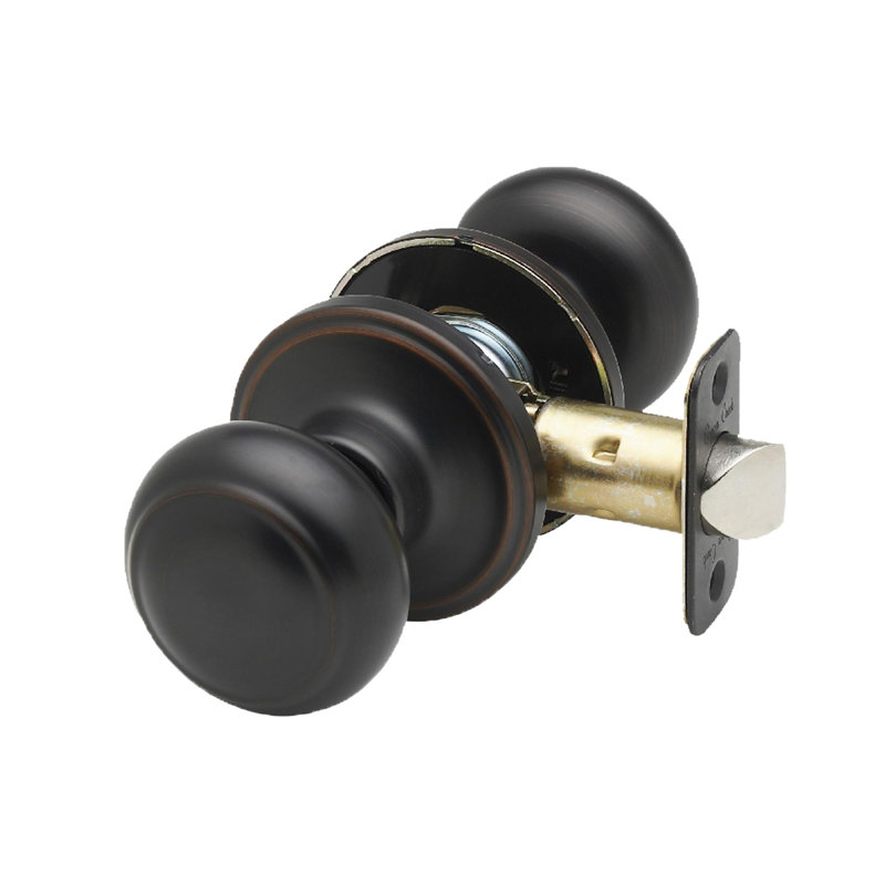 Colonial 2.8'' Diameter Passage (Hall & Closet) Round Knob, Tuscan Bronze