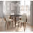 Fayette Square Dining Table with Textured Faux Marble Top-1633241406