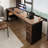 Brown Rectangle Solid Wood Desks-107825186-107825188