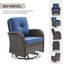 Chaise de patio en rotin en osier pivotant avec coussins Aluel-1721332608-1721332610