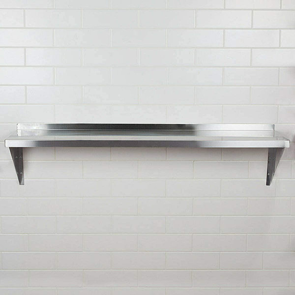 Stainless Steel Floating Shelf Latitude Run Size: 60