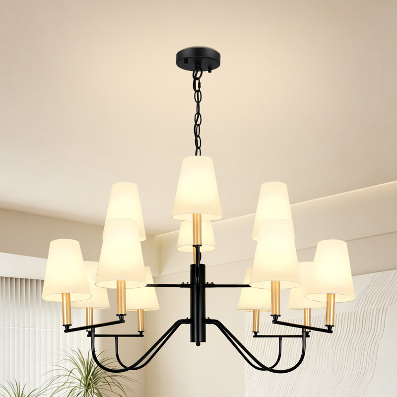 Lustre de salon avec 12 lumières Stackhouse