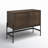 38" W Wood 2-Door Accent Cabinet