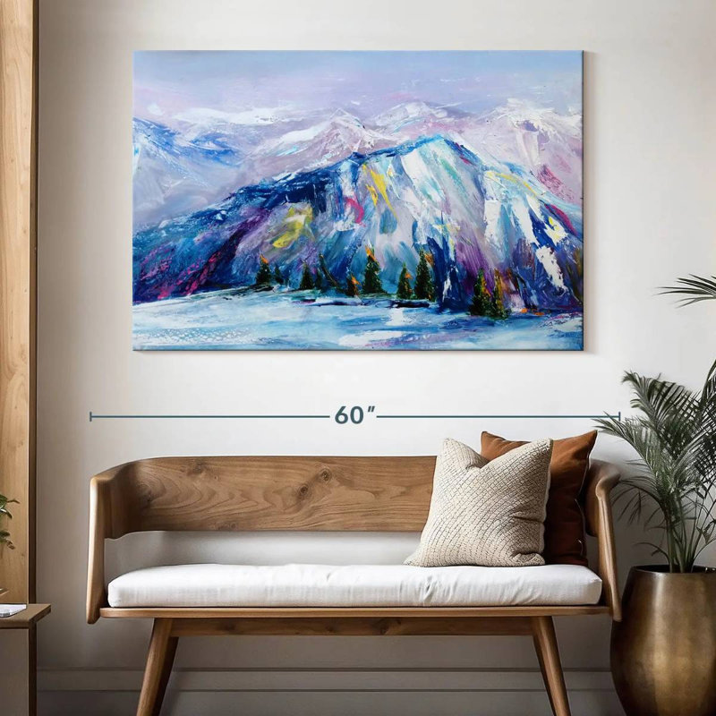 Alvord Blue Ridge Mountains Oil, H 34 po x l 51 po