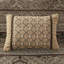 Couvre-lit réversible 5 pièces pour très grand lit - brun / or, feuille, rayures et motifs, 2 taies décoratives et coussins décoratifs, lavabilité durable, taies décoratives, décoration facile à entretenir