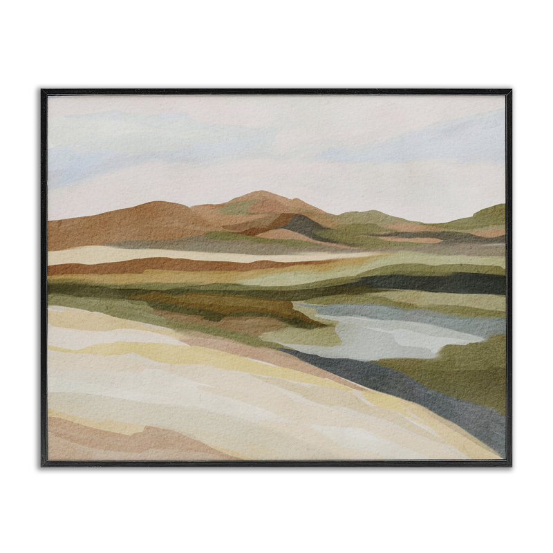 Art de giclée encadrée, décor par Nikita Jariwala, H 24 po x l 30 po, Giclée encadrée noir minuit