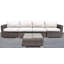 Demarest Fully Assembled 4 Person Seating Group with Cushions | Convenient wicker patio sofa-1628205993