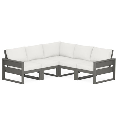 TREX Outdoors Eastport 4 - Person Outdoor Seating Group with Cushions