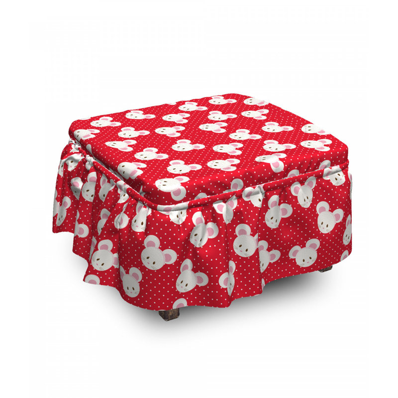 Box Cushion Ottoman Slipcover