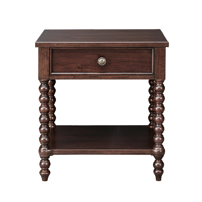 Table de chevet en bois de conception complexe pour chambres douillettes