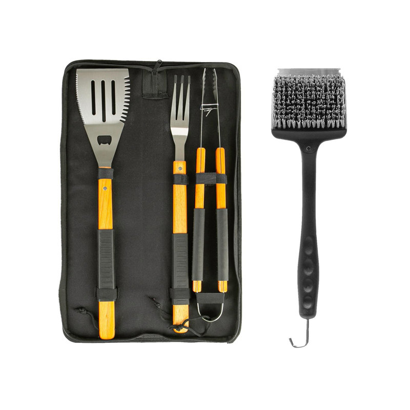 Wooden BBQ Tools, Black