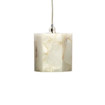 1 - Light Silver Geometric Pendant