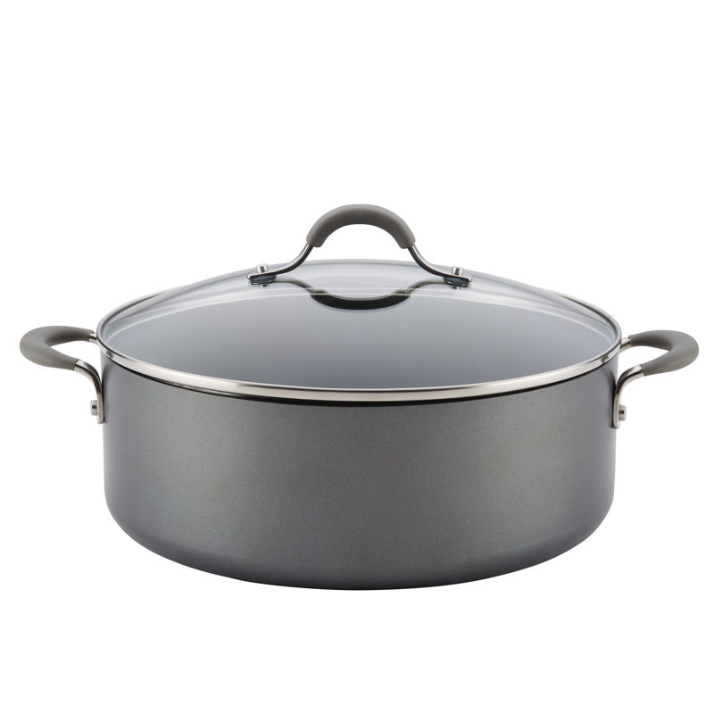 Circulon Elementum Hard-Anodized Nonstick Stockpot with Lid, 7.5 qt.