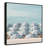 Striped Beach Umbrellas - Square Version Print by -371709326-371709370