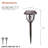 Brown Solar Powered Integrated LED Metal Pathway Light Pack