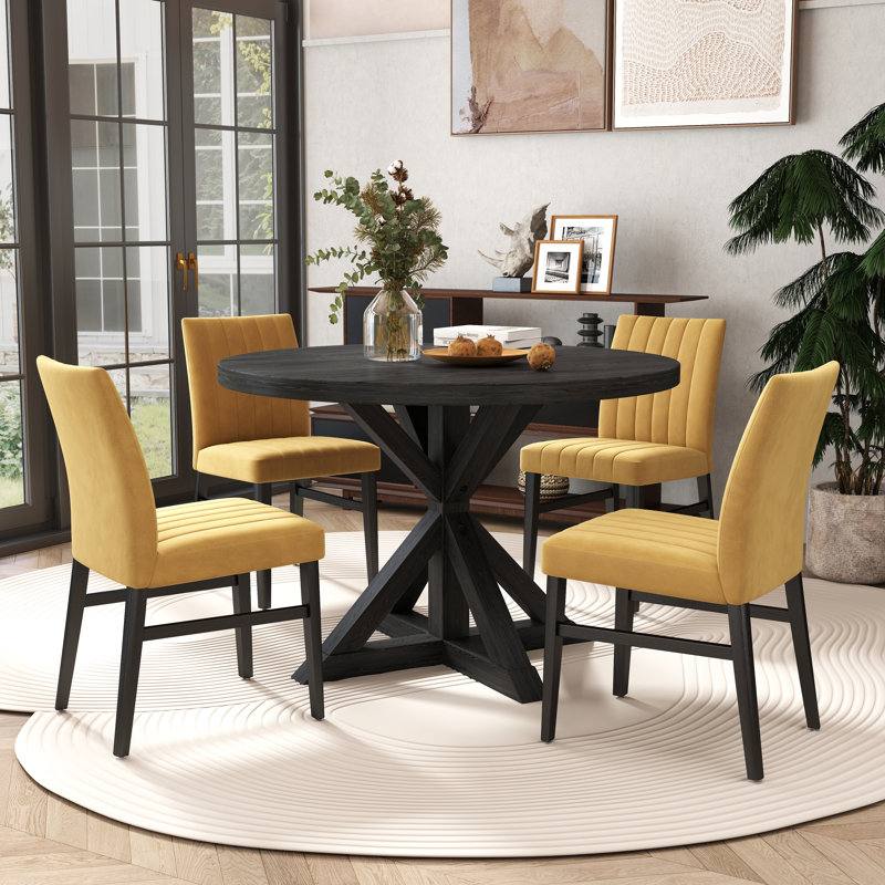 Ensemble repas 5 pièces Lark Manor ™ Delfida, Jaune