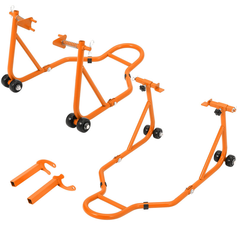 Iron Freestanding Bike Rack, Orange 