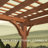 Backyard Discovery Beaumont 14' x 12' Cedar Wood Outdoor Patio Pergola Kit with Trellis Roof and PowerPort