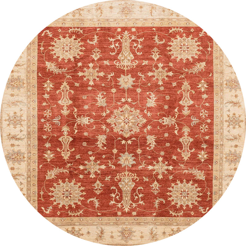 Tapis abstrait moderne 3853, Rond 6 pi