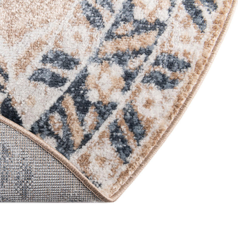 Braaten Oriental Indoor Rug, Round 7'