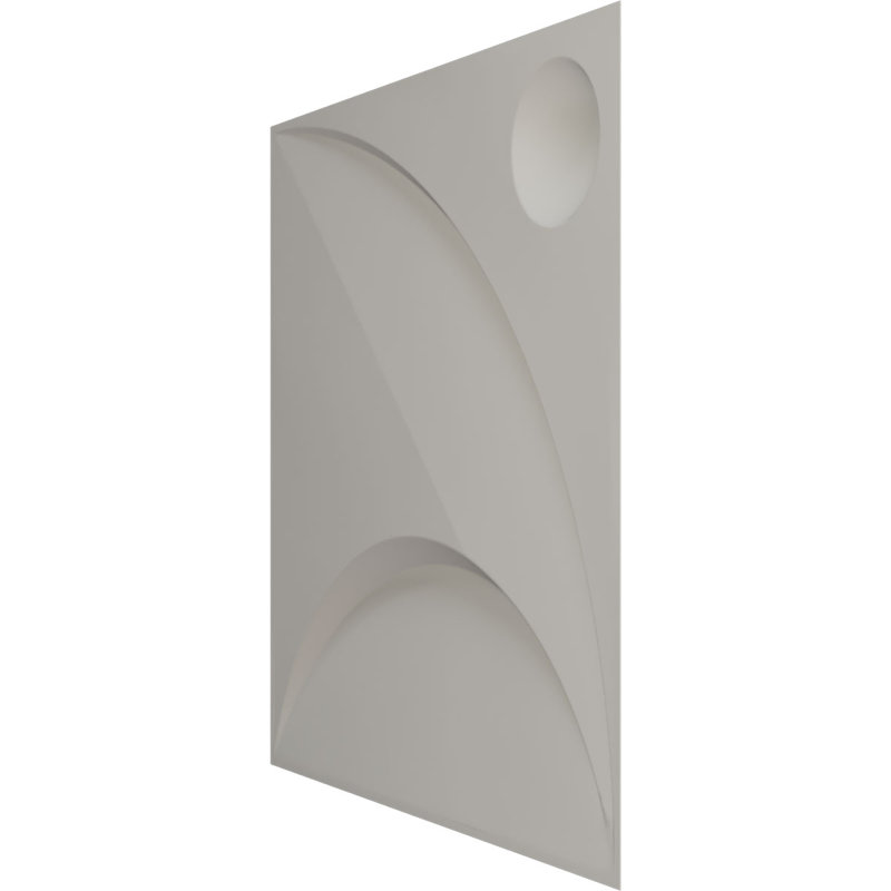 Panneau mural décoratif 3D Ezra EnduraWall 19 l 8 po x H 19 5/8 po, aluminium brillant (couvre 2,67 pieds carrés)