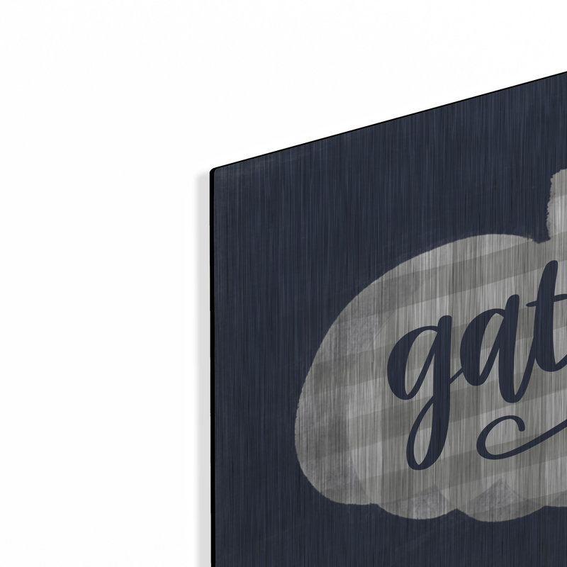 «Gather Pumpkin» par Imperfect Dust de Luxe Metal Art, «Gather Pumpkin» par Imperfect Dust, H 12 po x l 16 po