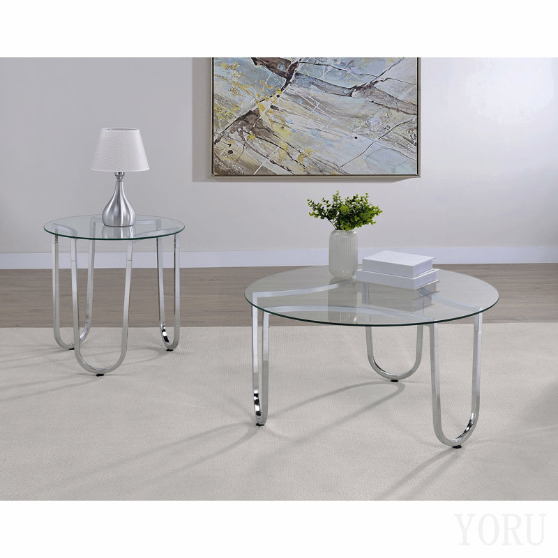Table d'appoint chromée