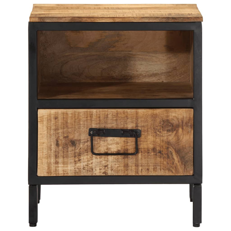 Denyse 40cm W Iron Bedside Table