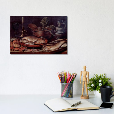 Still Life Showing Fishes and Shellfishes, 1611 1 Piece Wrapped Canvas Wall Art