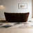 Solid Wood Frame Modern Dark Brown Velvet Sofa