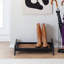 Support à bottes en bois massif de qualité supérieure avec tapis en fibre de coco naturelle - Rangement pour chaussures-765881399-761617863-765881394