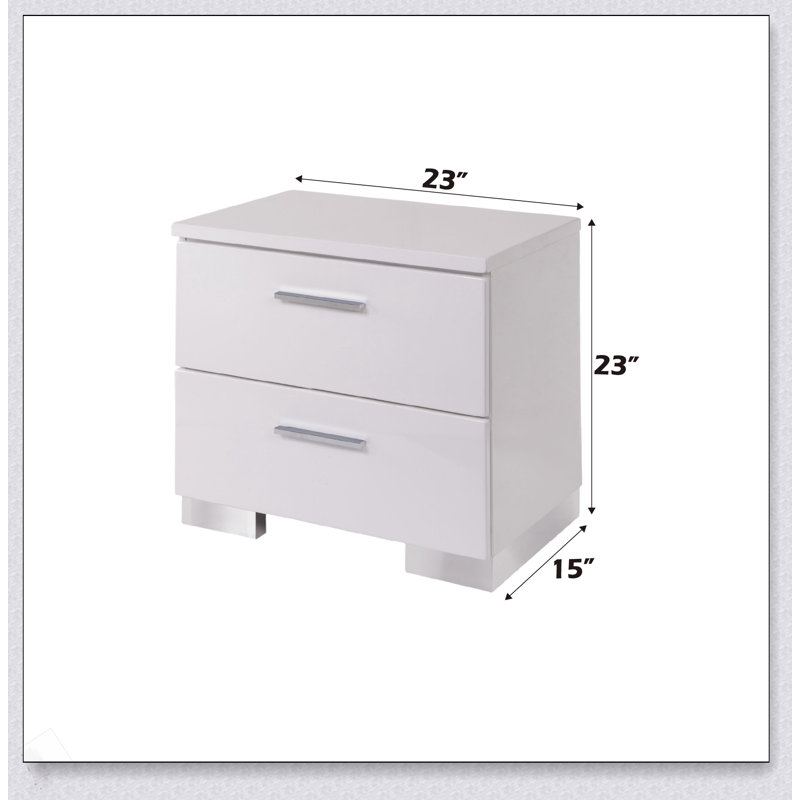 Table de chevet Lorimar & Chrome