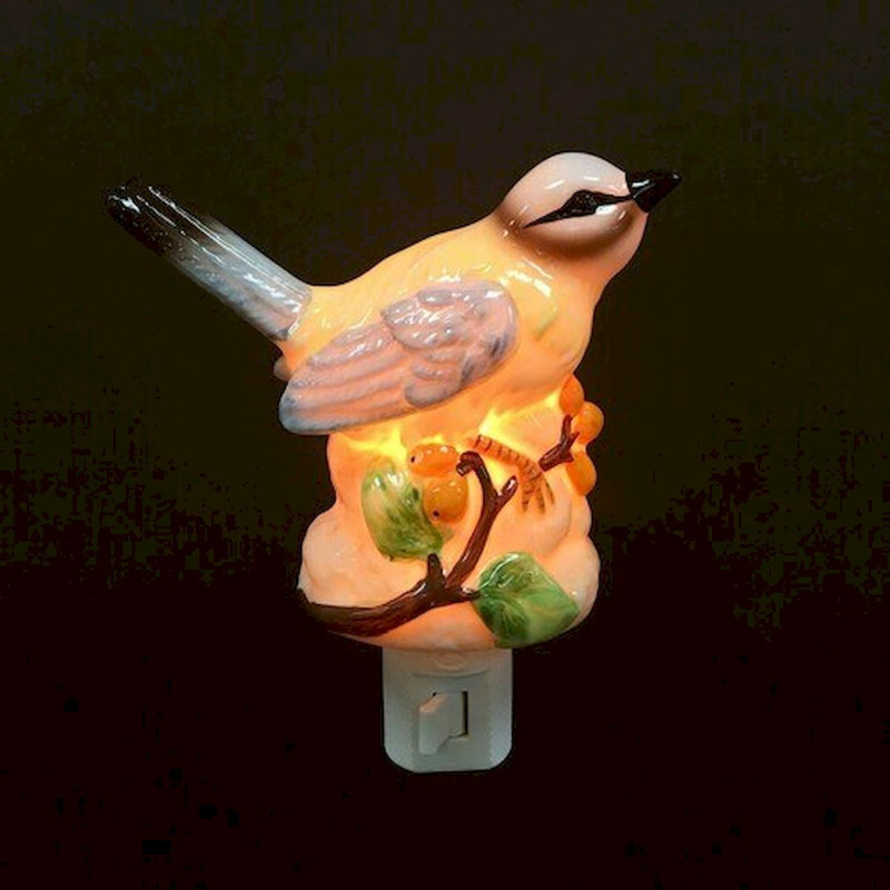 Veilleuse perchoir en forme d'oiseau
