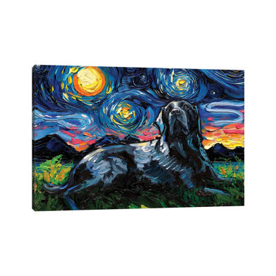 " Black Labrador Night III " by Aja Trier