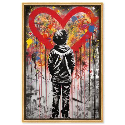 Hold by love Canvas Urban Graffiti Wall Art by Notoriart