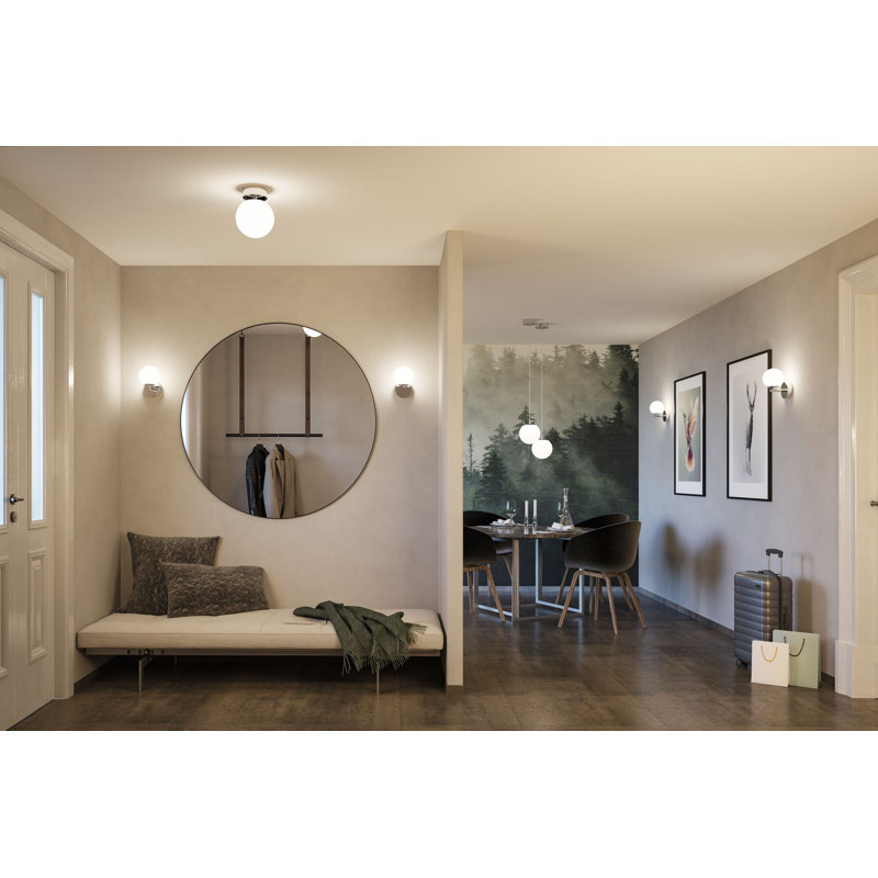 1 - Light LED Pendant, Chrome