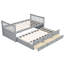 Lit de jour avec couchette et tiroirs, taille simple, gris-1394247341