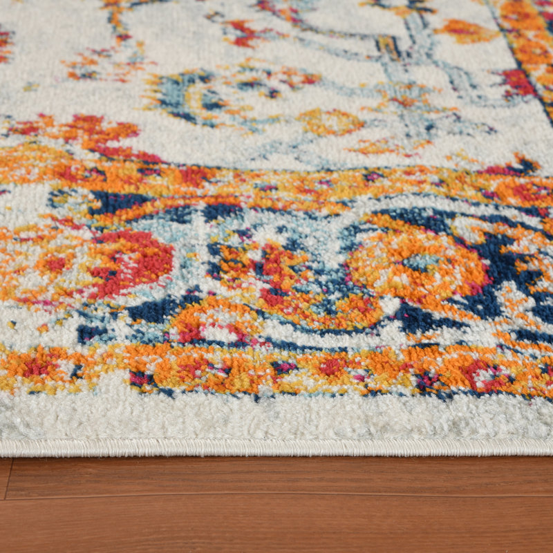 Honig Geometric Indoor Rug, Round 6'7"