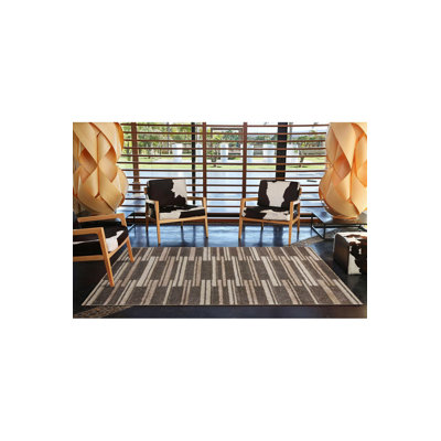 Colourful Linear Striped Woven Base Machine Washable Rug