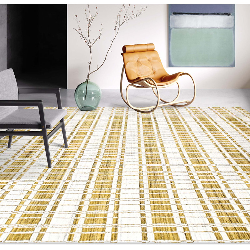 Nordic Wool Striped Area Rug, Rectangle 6' x 9'