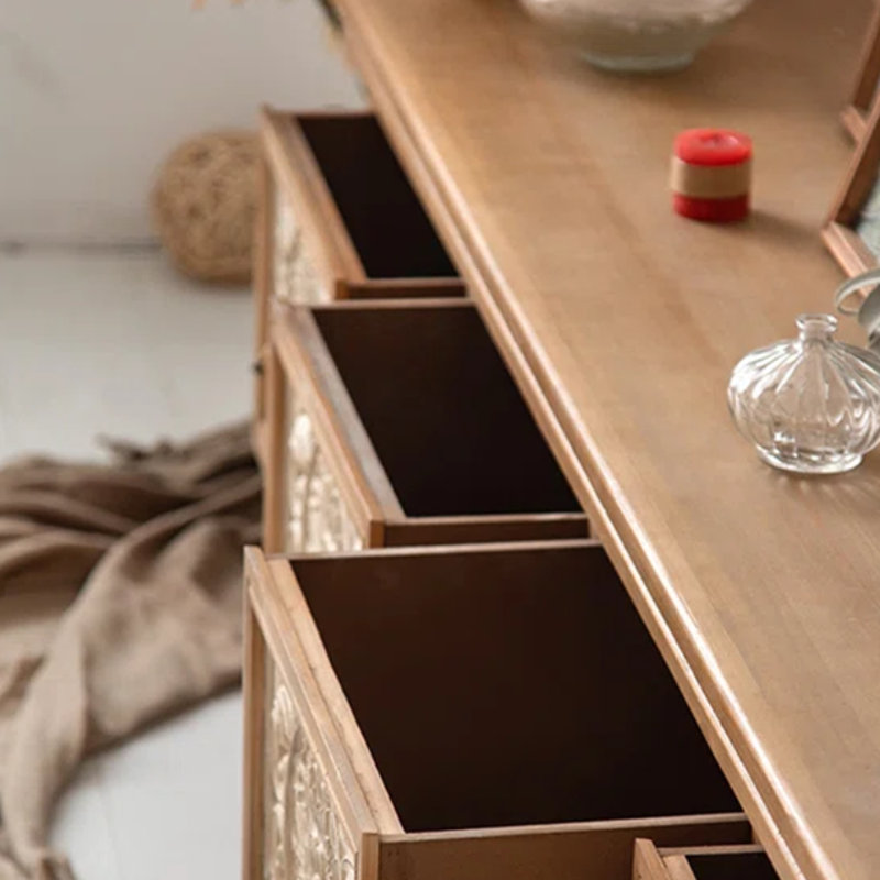 American style solid wood frame TV stand