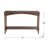 Rustic Console Table with Shelf