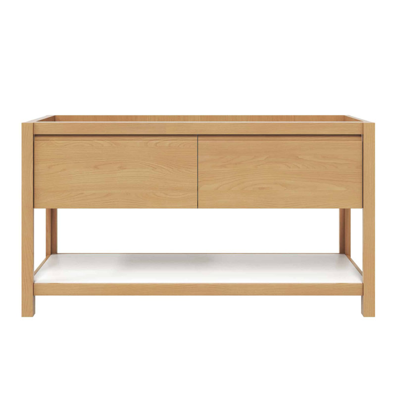 Base de meuble-lavabo simple 60 po Solace, Chêne lever de soleil