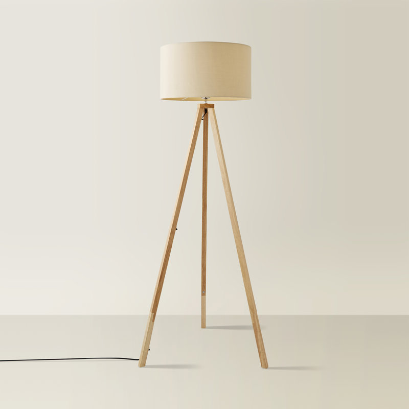 130cm Tripod Floor Lamp, Beige