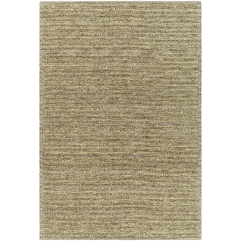 SAMPLE-Adalia Striped Handmade Tufted Wool Khaki, Gray Area Rug