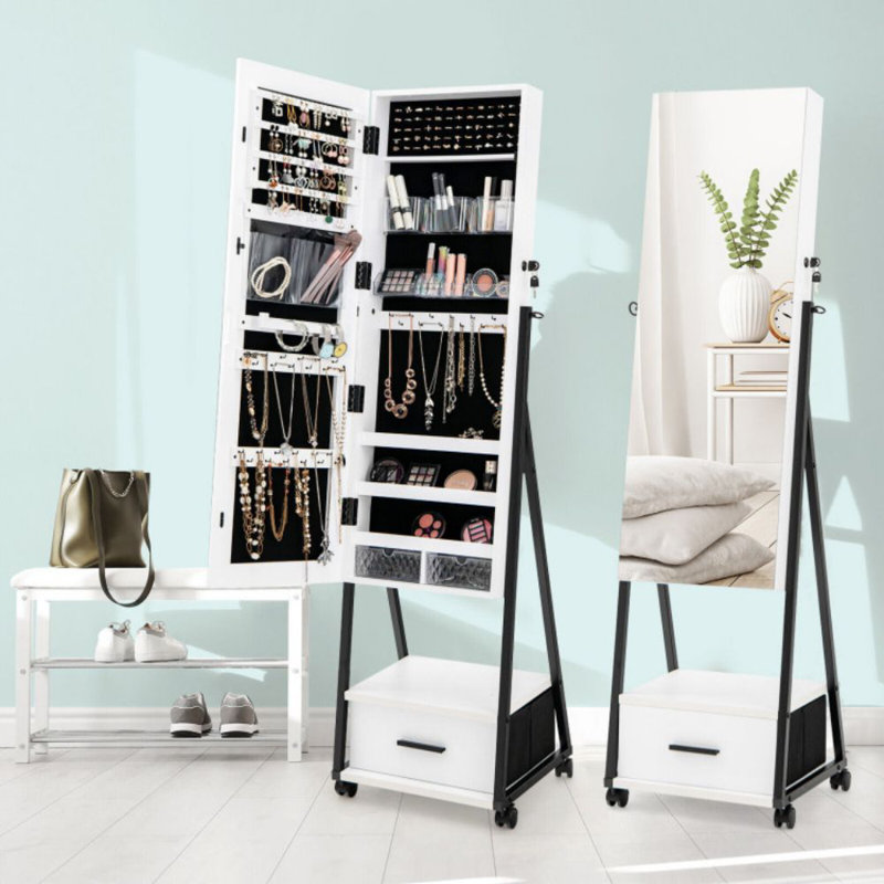 Armoire à bijoux avec miroir Breianne