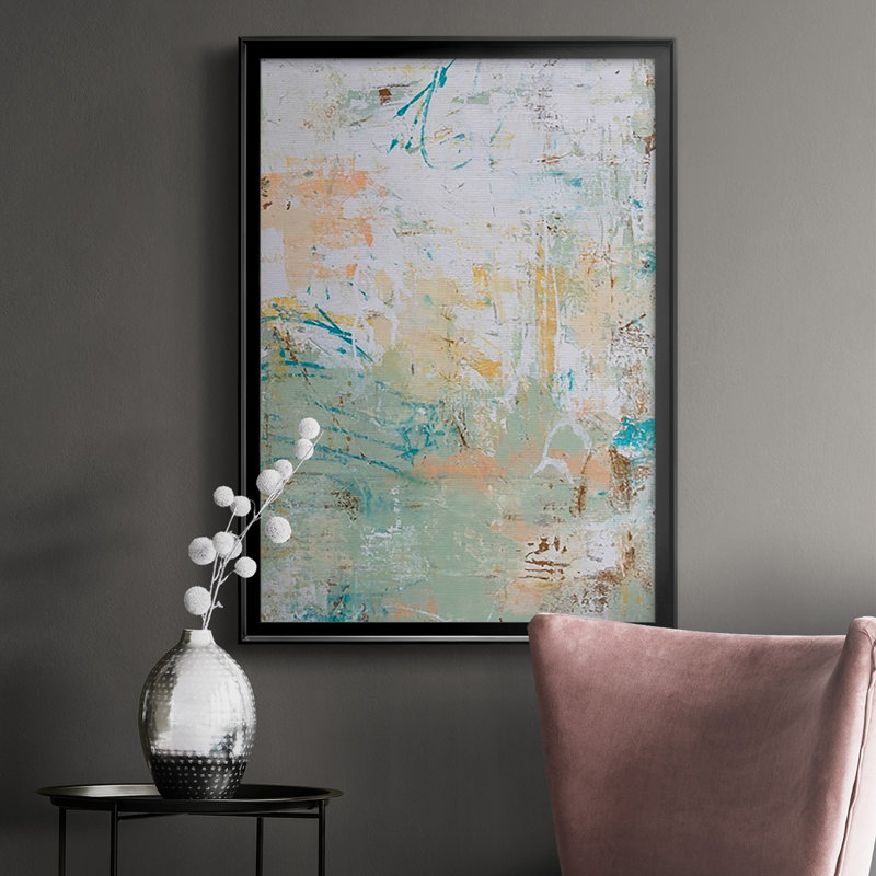 Island Jungle - peinture à cadre unique, H 30,5 po x l 22,5 po x P 1,25 po, Noir